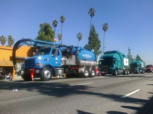 Department of Sanitation Trucks Ride Through the Parade