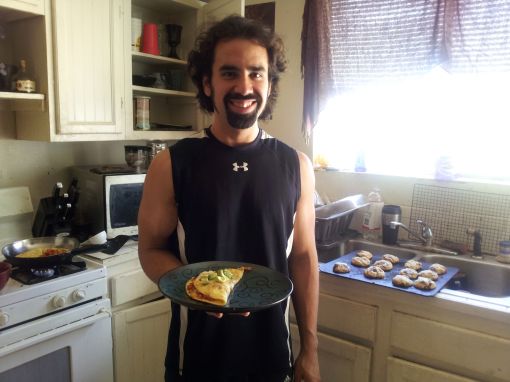 Homemade Gourmet Omeletes and Birthday Chocolate Chip Cookies From Scratch - No One Knows a Kitchen Like Daniel