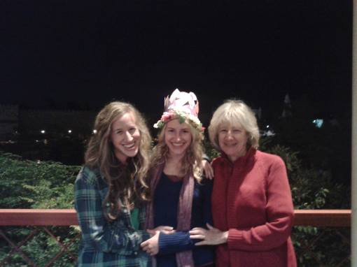 Mom, Jess and Me Celebrating My Hebrew Birthday at Te'enim