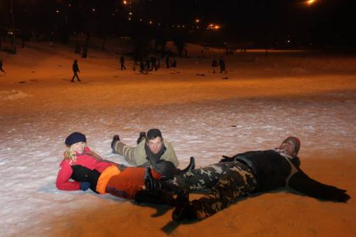 The Times of the Messiah...  Israel Gets Hit By Its Biggest Blizzard Yet and Arabs, Jews, Religious, Secular, Young and Old All Flock to the Park and Joyfully Hop On Each Other's Sleds